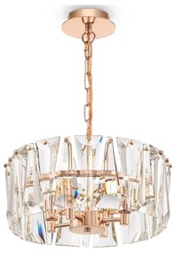 Maytoni MOD043PL-04G - Luster na reťazi PUNTES 4xE14/60W/230V zlatá