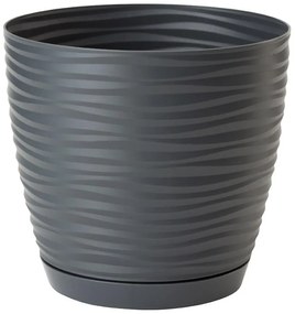 Sahara Petit okrúhly s podstavcom 11 cm antracit