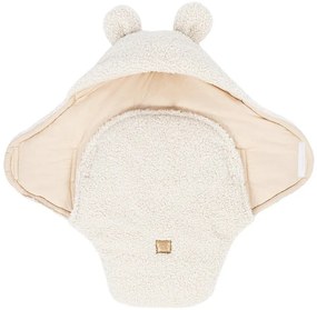 Krémová detská zavinovačka s baránkom 45x80 cm – Meowbaby