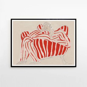 Moikka Plagát Red Chair by Sofia Lind 70x100 cm