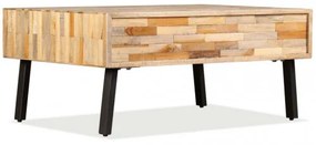 vidaXL Konferenčný stolík z recyklovaného teakového dreva, 90x65x40 cm-