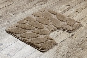 Sada kúpeľňových koberčekov SUPREME STONES kamienky, béžová