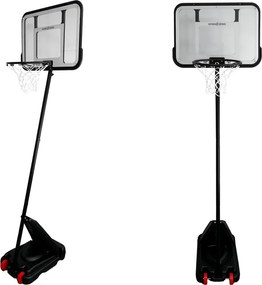 LEAN Toys Basketbalový kôš Garden Ball Black 3 m