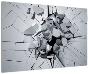 Obraz abstrakcie 3D (90x60 cm)