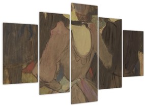 Obraz - Henri de Toulouse-Lautrec, La Goulue and Her Sister, reprodukcia (150x105 cm)
