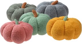 Ružový dekoračný vankúš v tvare tekvice Pumpkin - Ø 28*18 cm