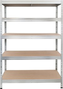Kovové regály RIVET PRO 180x120x60 DTD drevotrieska 5 úrovní pozinkovaná