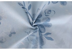 Svetlomodré obliečky na jednolôžko z bavlny Renforcé 140x200 cm Elena – Mijolnir