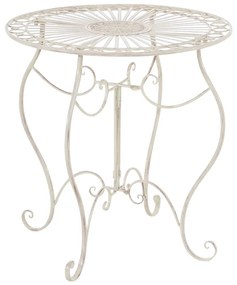 Súprava kovových stoličiek a stola Aldeano (SET 2+1) - Krémová antik