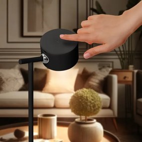 Solight WO68-B-LED Stm. nabíjacia lampa 3v1 LED/4W/2000 mAh 3000/4000/6500K čierna