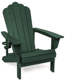 Zelené plastové záhradné kreslo Adirondack – Bonami Selection