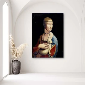 Gario Obraz na plátne Dáma s hranostajom - Leonardo da Vinci, reprodukcia Rozmery: 80 x 120 cm