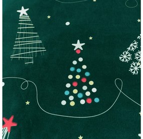 Obliečky z mikrovlákna CHRISTMAS DRIFT zelené Rozmer obliečky: 70 x 90 cm | 140 x 220 cm