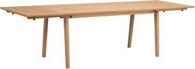 Drevený jedálenský stôl v dubovom dekore Rowico Melfort, 180 x 90 cm