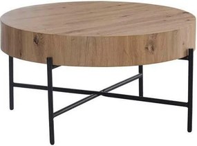 XXXLutz KONFERENČNÝ STOLÍK, čierna, dub artisan, kov, kompozitné drevo, 80/80/42 cm Boxxx - Stolíky do obývačky - 000572042701