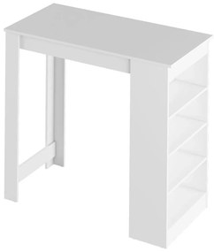 Tempo Kondela Barový stôl, biela, 117x57 cm, AUSTEN