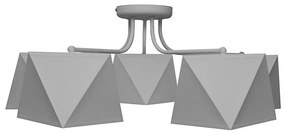 Luster ADAMANT 5xE27/15W/230V šedá