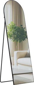 Zrkadlo Moline 150x50 cm - čierne matné