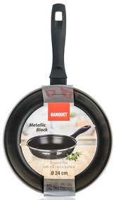 Banketová smaltovaná panvica METALLIC Black 24 cm,s nepriľnavým povrchom, 24 cm