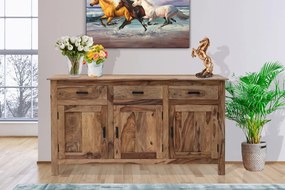 furniture-nabytek.cz - Kuchynská komoda z masívneho dreva palisander 160x45x90