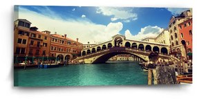 Sablio Obraz Ponte di Rialto - 110x50 cm