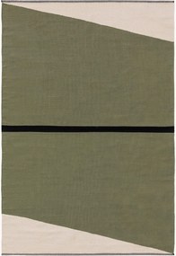 Ručne tkaný bavlnený koberec's krátkym vlasom Lenny