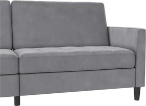 Svetlosivá zamatová pohovka 207 cm Presley – Støraa