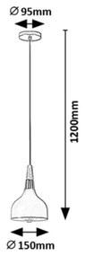 Rabalux 72135 - Luster na lanku DRUSILLA 1xE27/40W/230V