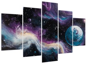 Obraz - Maľovaný vesmír (150x105 cm)