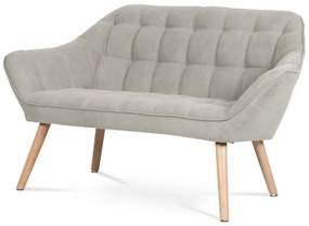 Dvojmiestna sedačka AK-322 SIL, poťah sivobéžová látka