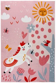 Obsession, Detský kusový koberec Magic Kids ML 101 Flho, 115 x160, ružová, detská izba