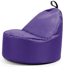 Fialový detský sedací vak Round M – So Soft?