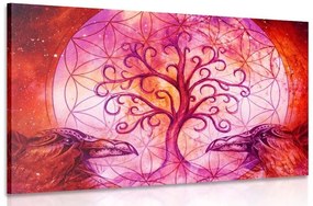 Obraz magický strom života v pastelovom prevedení Varianta: 90x60
