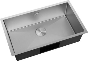 Mexen Trixo, 1-komorový nerezový drez 750 x 440 mm, brúsena oceľ, vzor voština, 6415751000-01HC
