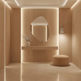 Toolight - Kovová nástenná lampa s remienkom 1xE27 APP467-1W, biela-hnedá, OSW-06916