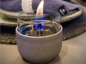 Violet Lava Porcelain svietnik sivý 8 cm