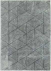 HOMCOM Krátkovlasový koberec do obývacej izby v modernom štýle, umývateľný, 150 x 80 cm Tmavo šedý | Aosom