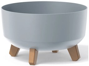 Plastový kvetináč na nožičkách DGRL300L 28,5 cm - svetlosivá