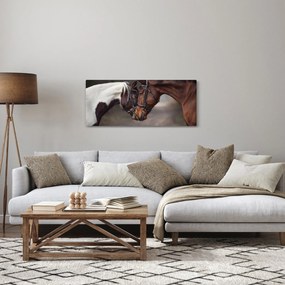 Obraz - Zamilované kone (120x50 cm)