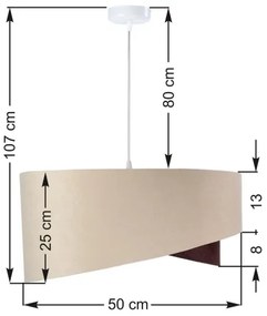 Luster na lanku GALAXY 1xE27/60W/230V
