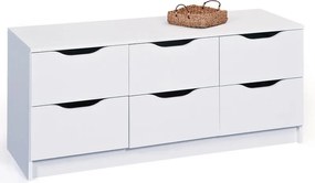 Zásuvková (TV)komoda Westphalen, biela
