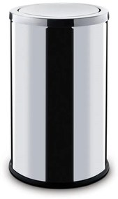 Nerezový odpadkový kôš 45 L, s výkyvným vekom, nerez lesklý