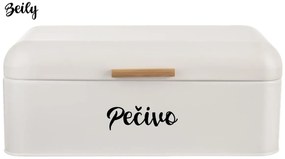 Chlebník biely, veľký na PEČIVO, plechový