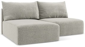 Svetlosivá rozkladacia/s úložným priestorom rohová pohovka (ľavý roh) Kalena – Makamii