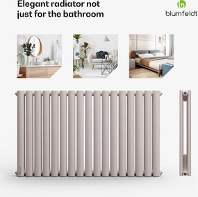 Blumfeldt Tallheo, 100 x 60, radiátor, rúrkový radiátor, 1445 W, teplá voda, 1/2