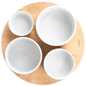 Sada servírovacích misiek YIFAN biela 874524