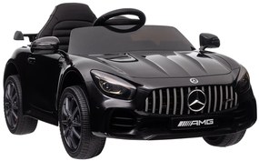 Detské elektrické autíčko na diaľkové ovládanie BestBerg BBCC-10B - Mercedes-Benz AMG GT R / od 3 rokov / nosnosť 25 kg / čierna