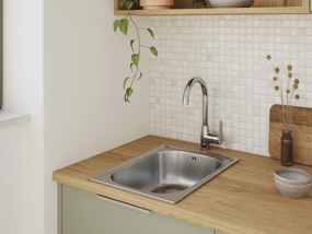 Kuchinox Fresno, vysoká drezová batéria s ramenom v tvare-U, chrómová, LAV-BQF_068D