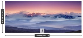 Fototapeta Vliesová Mraky hory 152x104 cm