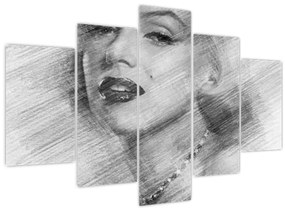Obraz - Portrén Merilyn Monroe (150x105 cm)